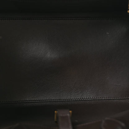Salvatore Ferragamo Jacquard Calfskin Monogram Medium Hug Bag  Espresso 5 of 12