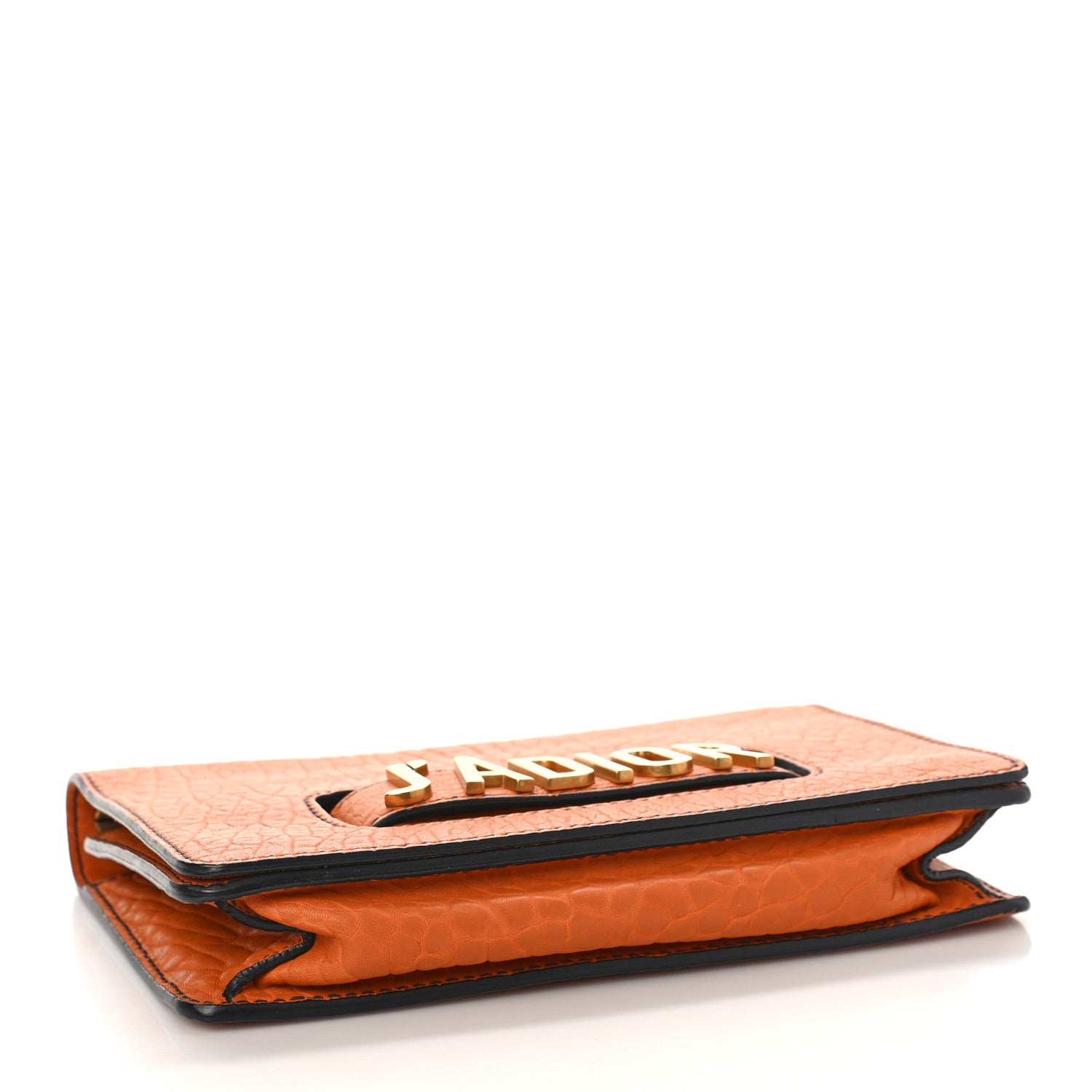 Christian Dior Canyon Grained Lambskin J'Adior Chain Flap Bag Orange 4 of 8