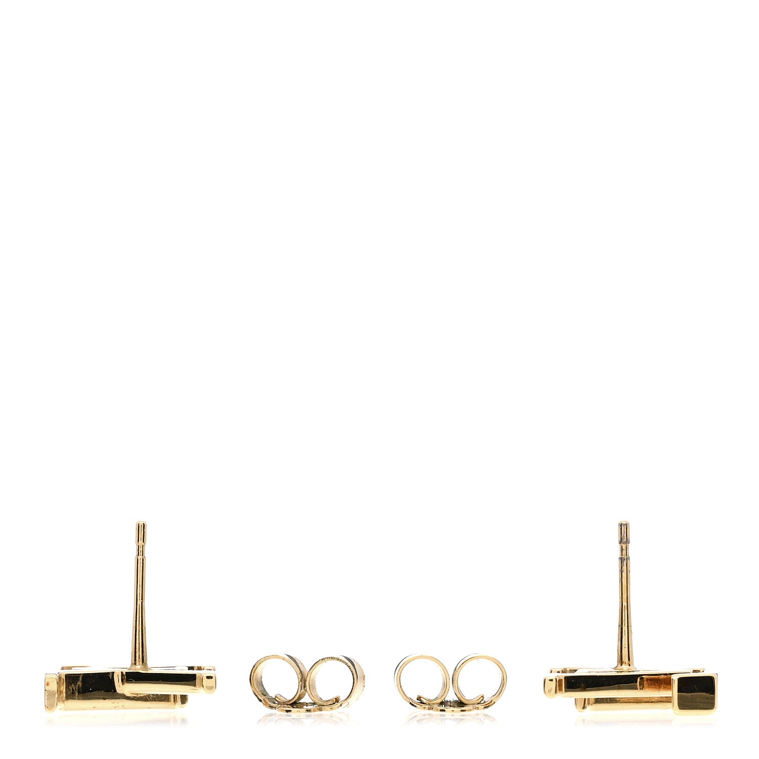 Louis Vuitton Metal LV Iconic Earrings Gold 3 of 4