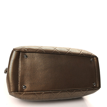 Chanel Metallic Caviar Timeless CC Shopping Tote Gold 4 of 11