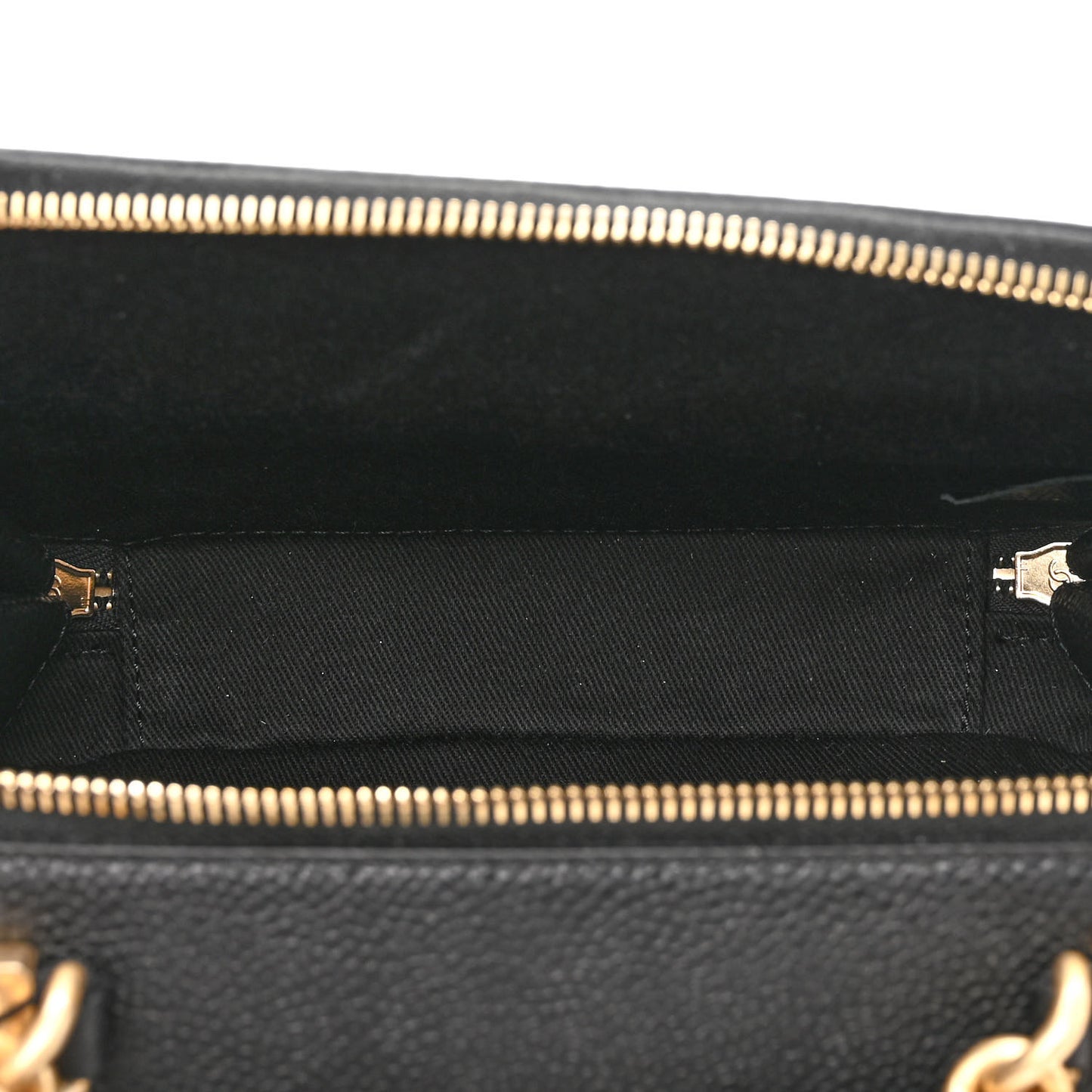 Caviar Quilted Small Camera Bag Black