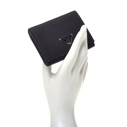 Prada Tessuto Nylon Card Holder Black 2 of 8