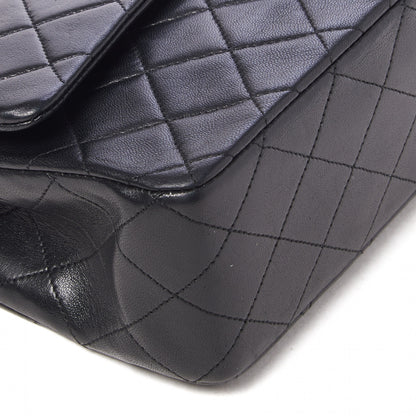 Chanel Lambskin Quilted Medium Double Flap Black 6 of 9