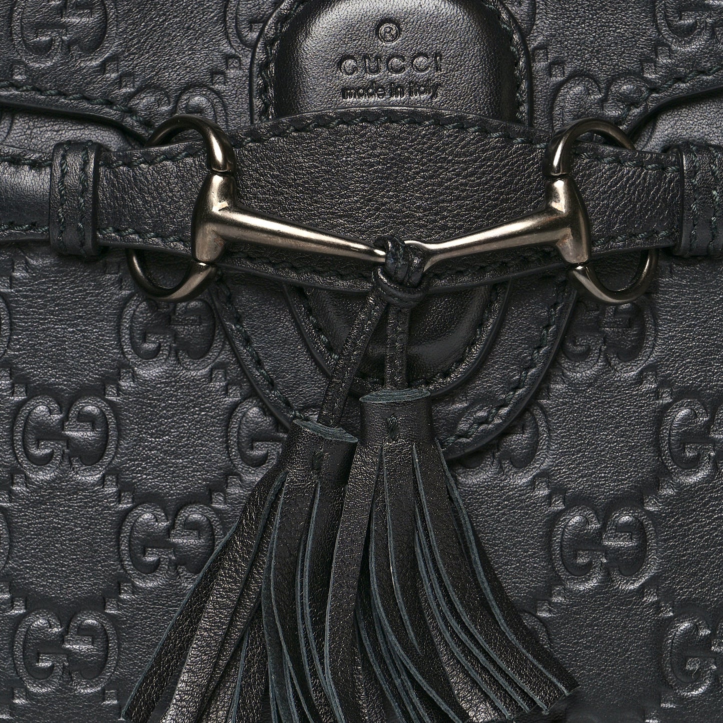 Guccissima Small Emily Shoulder Bag Black