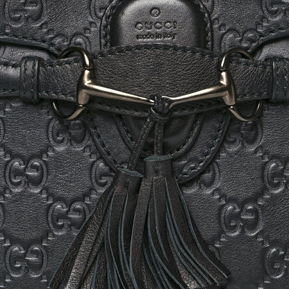 Gucci Guccissima Small Emily Shoulder Bag Black 10 of 12