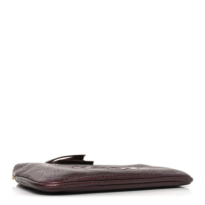 Gucci Metallic Pebbled Calfskin Soho Key Case Burgundy 4 of 8
