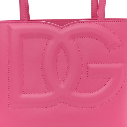 Dolce & Gabbana Calfskin Small DG Logo Shopper Tote Lilac 7 of 9