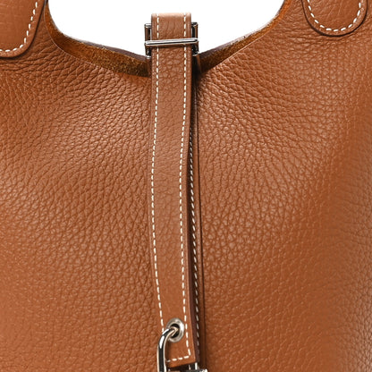 Hermes Taurillon Clemence Picotin Lock 18 PM Gold 8 of 10