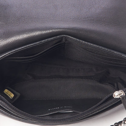 Chanel Lambskin Half Moon Wallet On Chain WOC Black 7 of 9