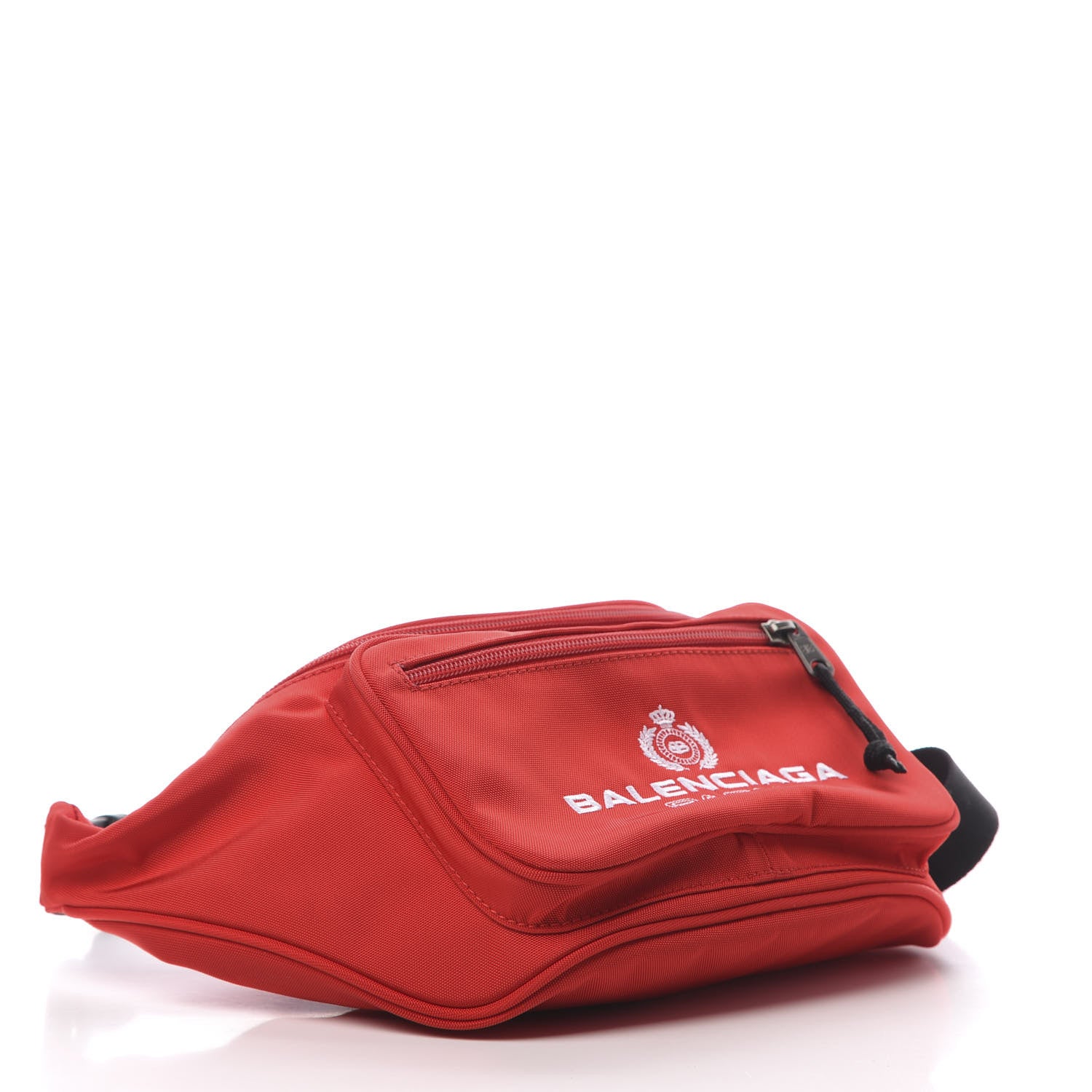 Balenciaga Nylon Crest Logo Embroidered Explorer Beltpack Bright Red 4 of 10