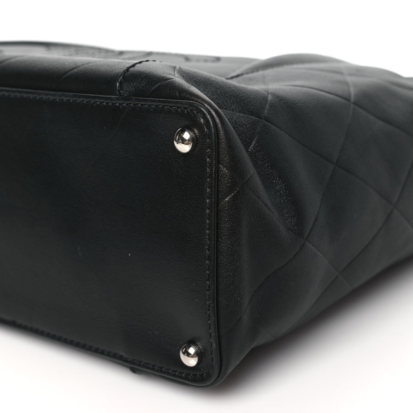 Calfskin Chevron CC All Day Tote Black