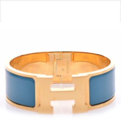 Hermes Enamel Wide Clic Clac H Bracelet PM Bleu Indien 4 of 7