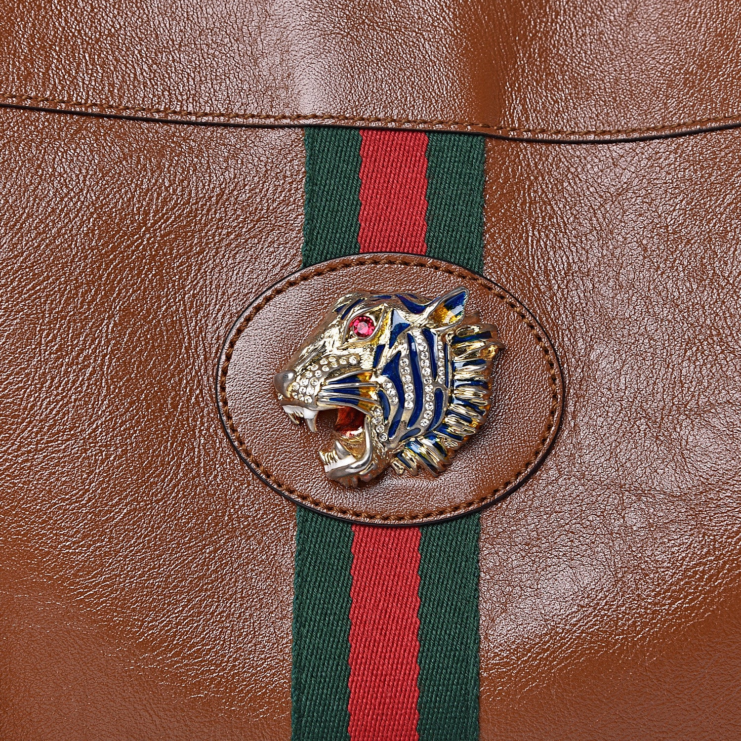 Gucci Calfskin Large Rajah Chain Tote Cuir 11 of 11