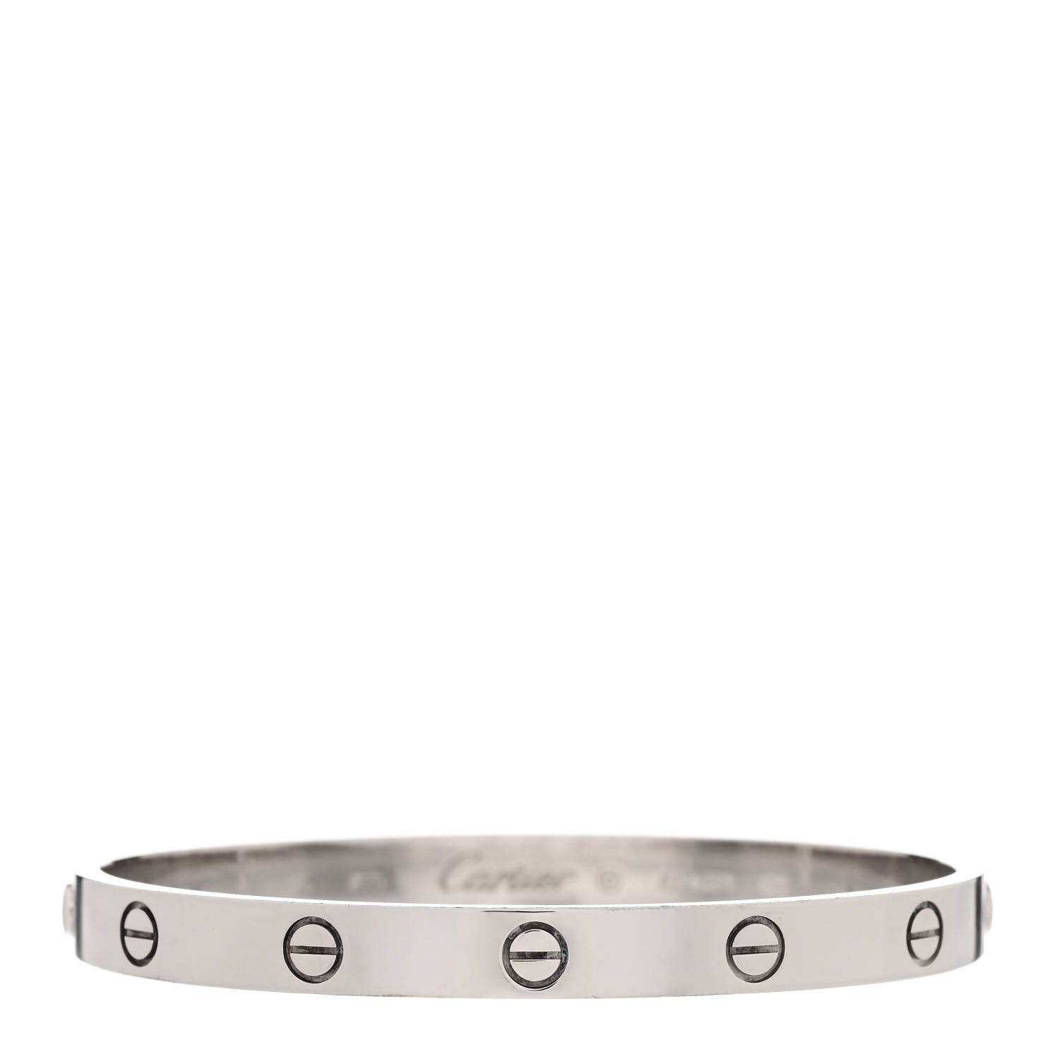 Cartier 18K White Gold LOVE Bracelet 18 2 of 4
