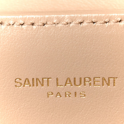 Saint Laurent Calfskin Y Quilted Monogram Small Loulou Chain Satchel Dark Beige 6 of 11