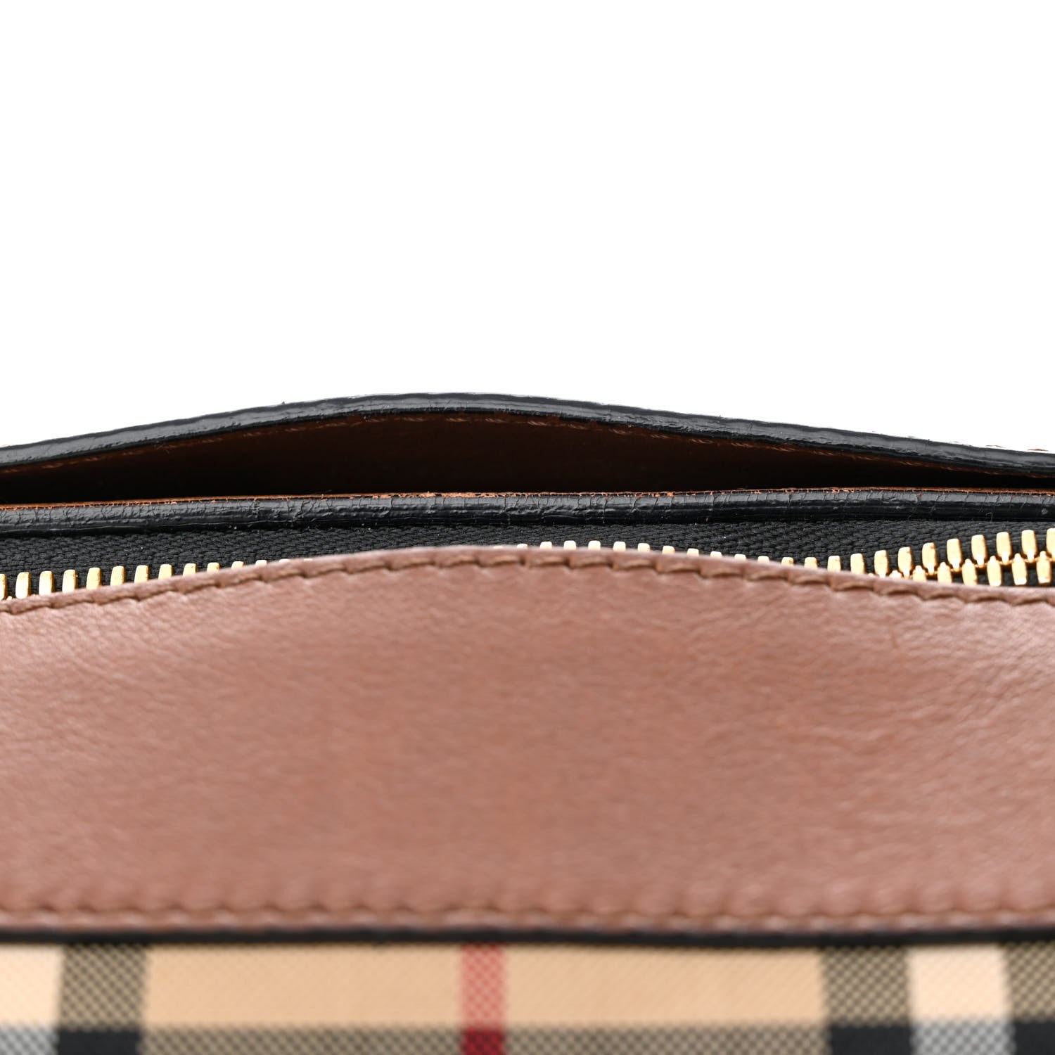 Burberry Horseferry Check Medium Alchester Bowling Bag Tan 13 of 16
