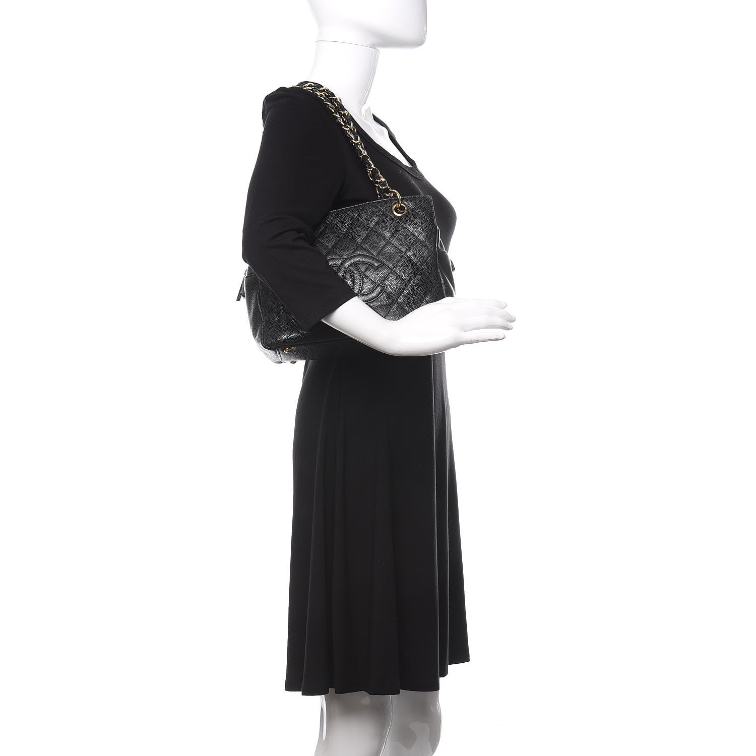 Chanel Caviar Quilted Petit Timeless Tote PTT Black 2 of 11