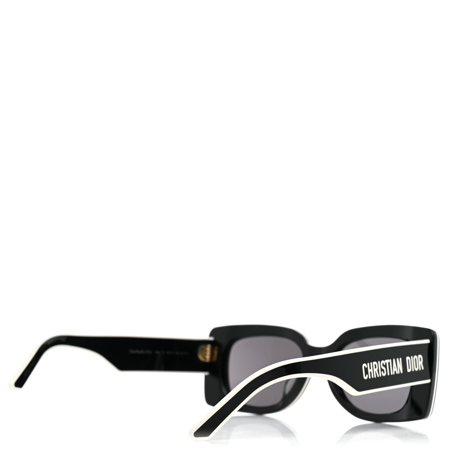 Christian Dior Diorpacific S1U Square Sunglasses Black White