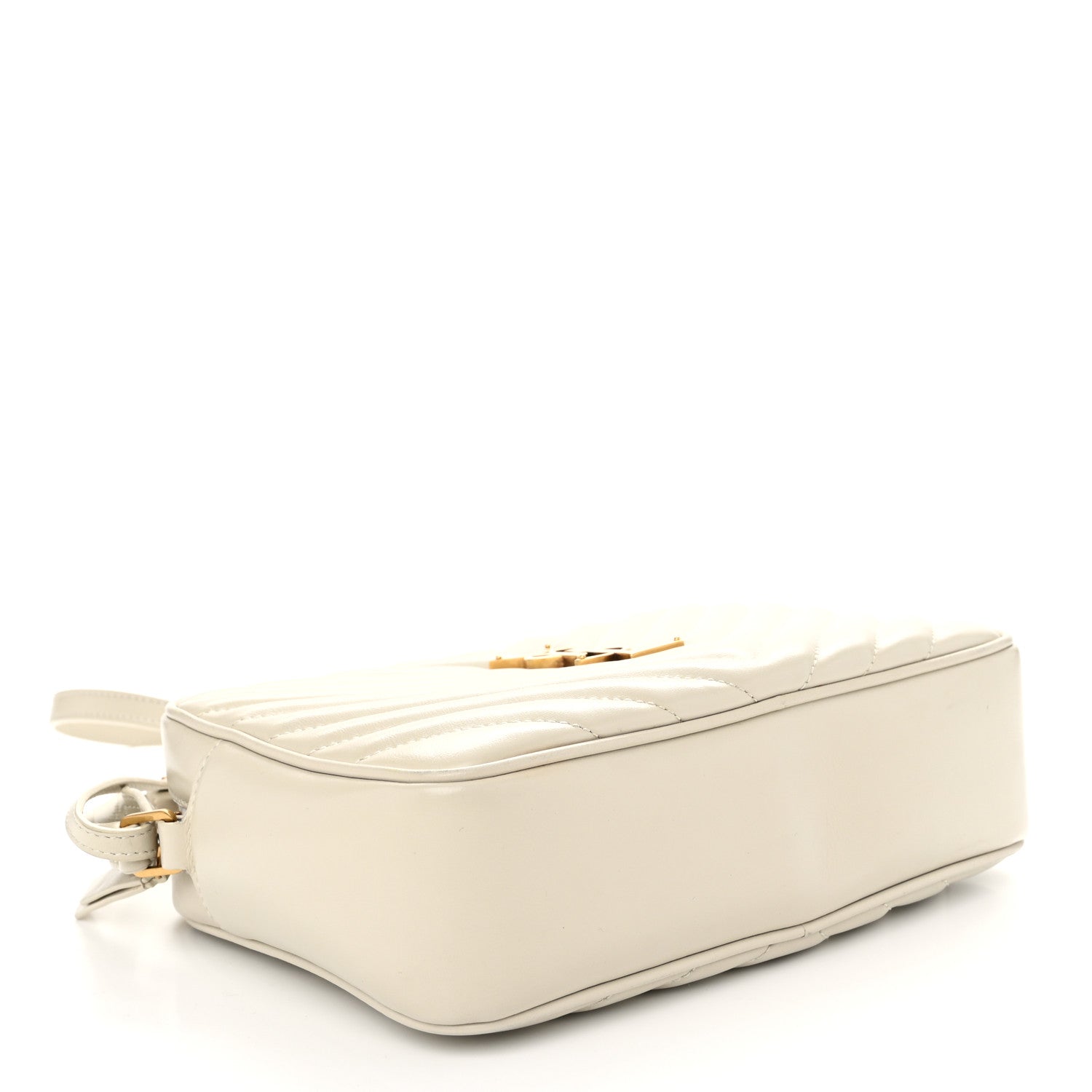 Saint Laurent Calfskin Matelasse Monogram Lou Camera Bag Crema Soft 4 of 12