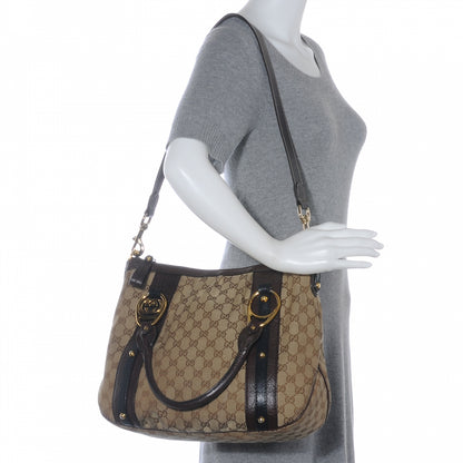 Gucci Monogram Interlocking G Tote Dark Brown 2 of 7