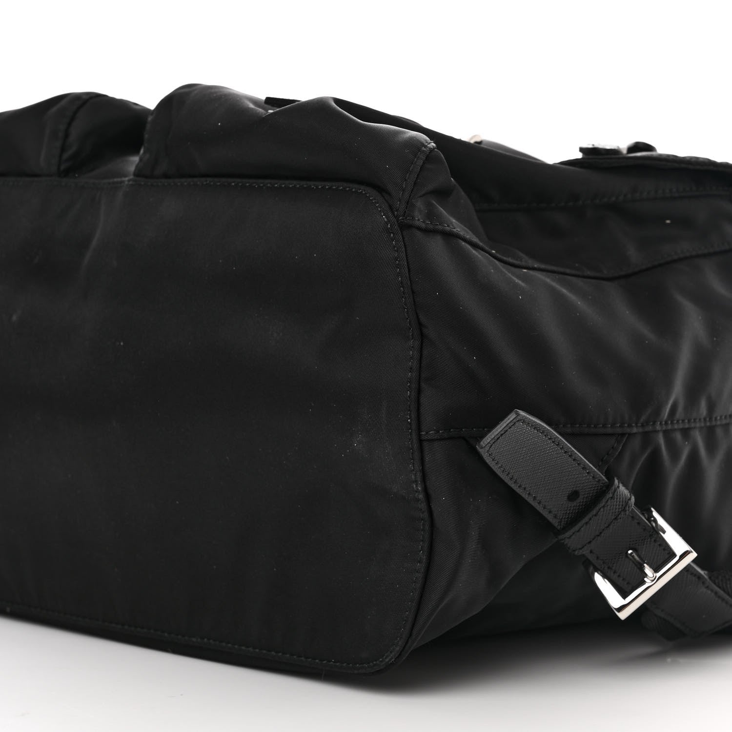Prada Tessuto Nylon Saffiano Vela Backpack Black 11 of 11