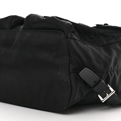 Prada Tessuto Nylon Saffiano Vela Backpack Black 11 of 11