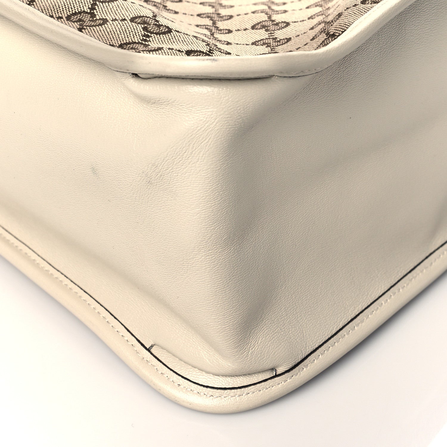 Gucci Monogram New Sakai Calfskin Lux Horsebit 1955 Tote Beige Ebony Mystic White 11 of 11
