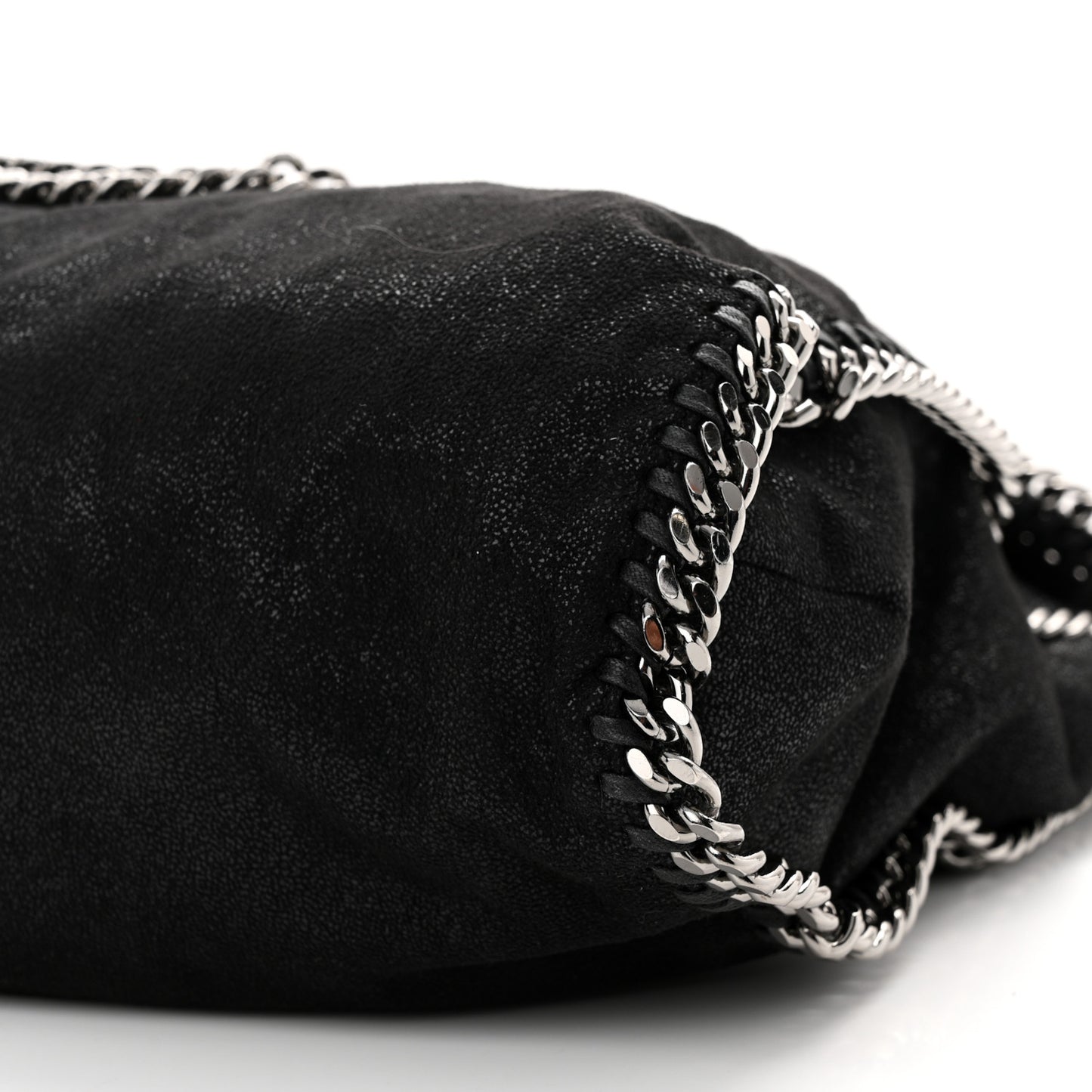Shaggy Deer Falabella Fold Over Tote Black