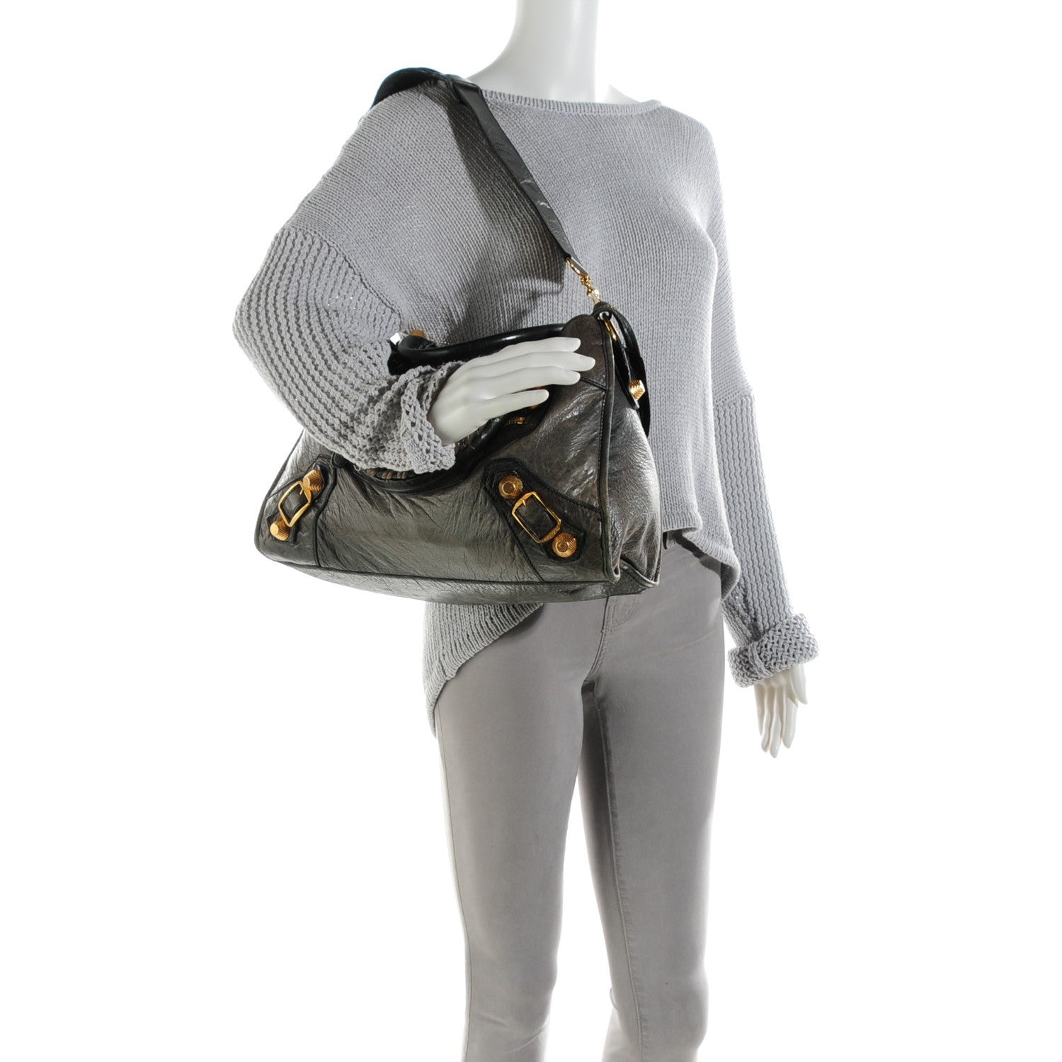 Balenciaga Agneau Giant 21 Gold Hardware City Anthracite 4 of 11