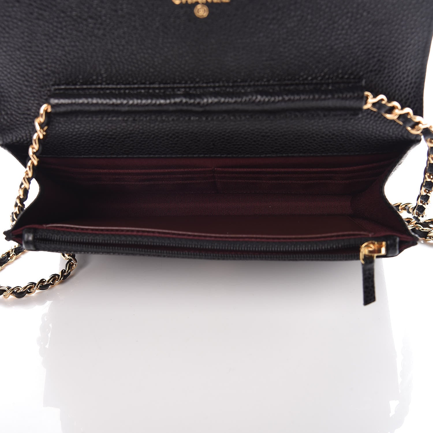 Chanel Caviar Quilted Wallet On Chain WOC Black 5 of 11