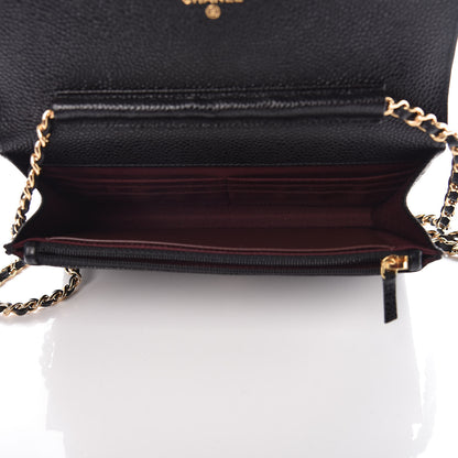 Chanel Caviar Quilted Wallet On Chain WOC Black 5 of 11