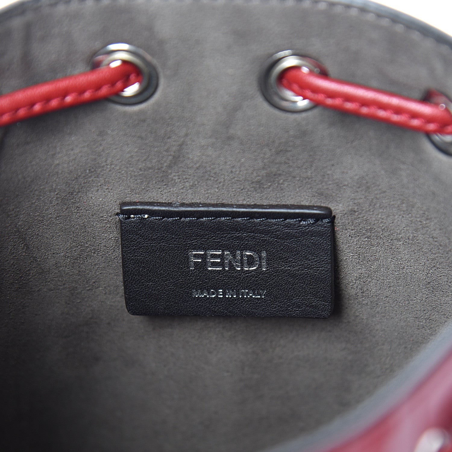 Fendi Vitello Liberty F is Fendi FF 1974 Embossed Mini Mon Tresor Bucket Bag Fragola 5 of 10