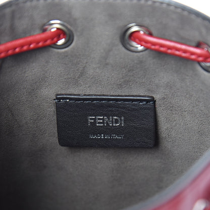 Fendi Vitello Liberty F is Fendi FF 1974 Embossed Mini Mon Tresor Bucket Bag Fragola 5 of 10