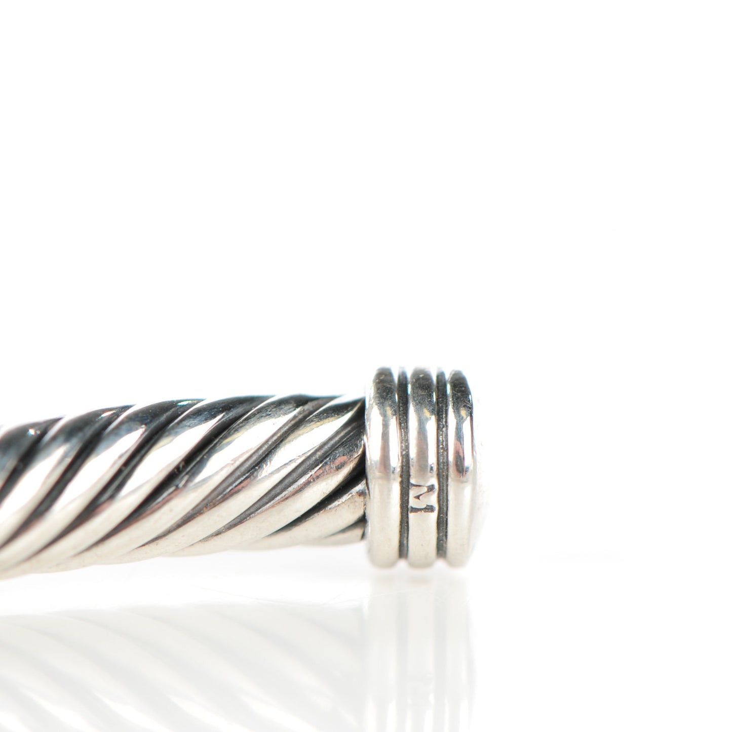 Sterling Silver Diamond 4mm X Cable Bracelet