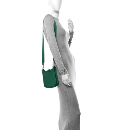 Hermes Taurillon Clemence Evelyne TPM Vert Vertigo 2 of 13