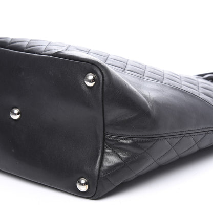Chanel Calfskin Quilted Large Cambon Tote Black White 14 of 15