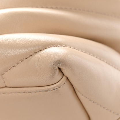 Saint Laurent Calfskin Y Quilted Monogram Medium Loulou Chain Satchel Nude Powder 15 of 15
