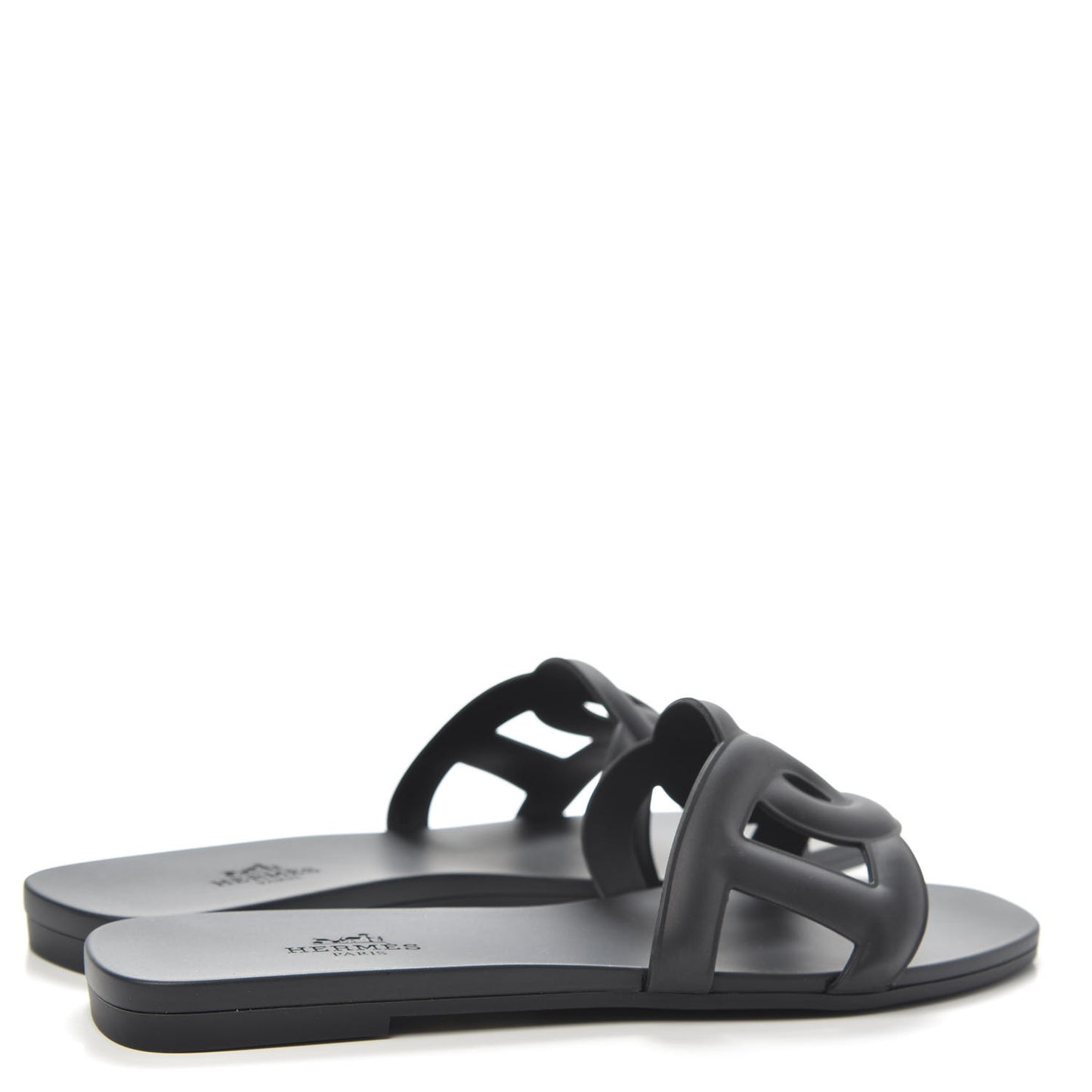 Rubber Aloha Sandals 36 Black