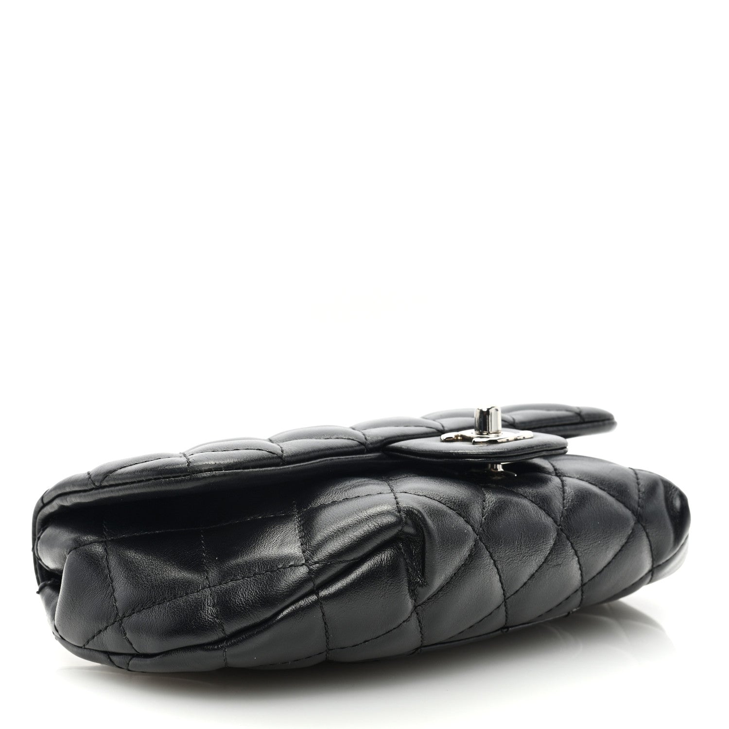 Chanel Calfskin Quilted CC Uniform Flap Belt Bag Black 4 of 10
