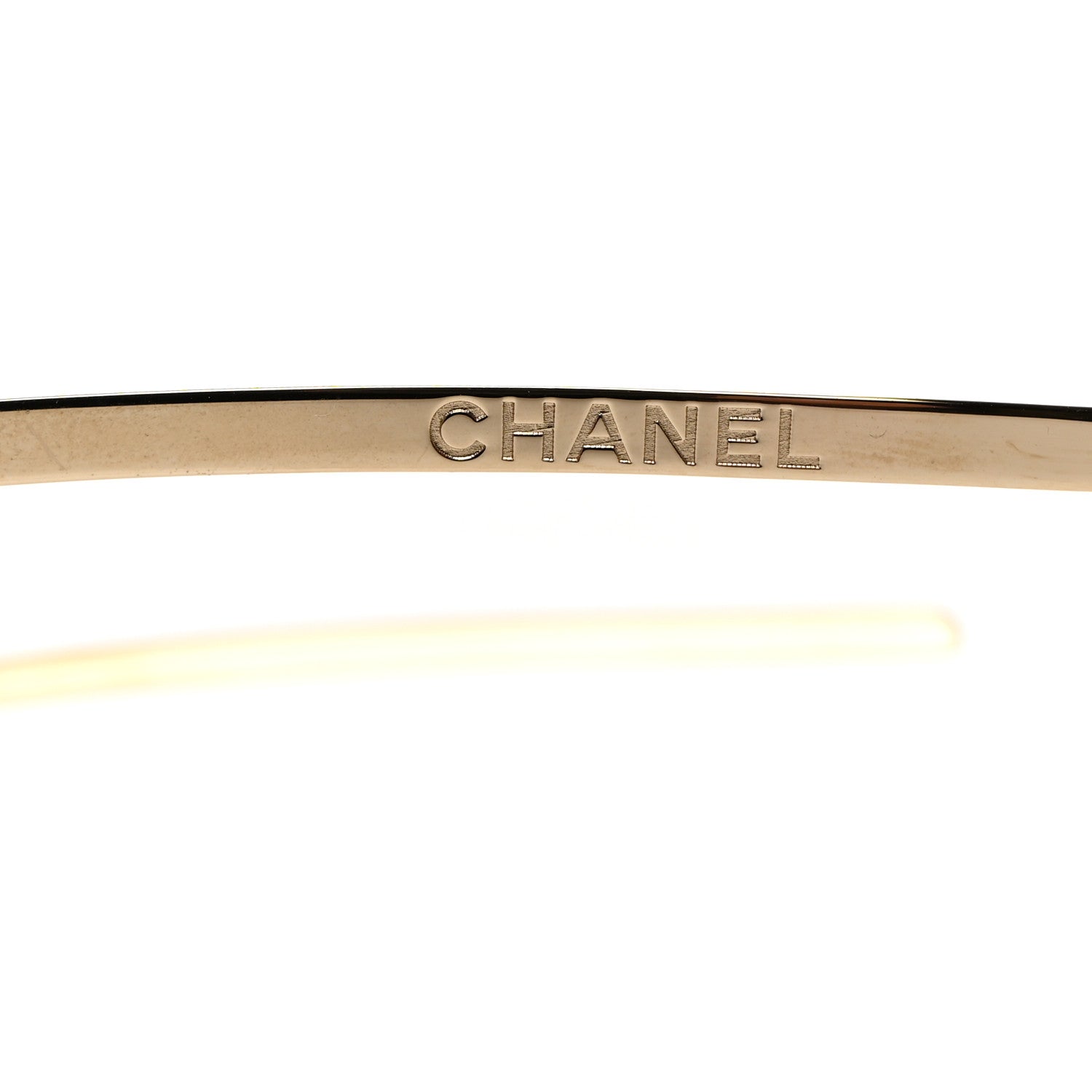 Chanel Metal CC Headband Light Gold 3 of 5