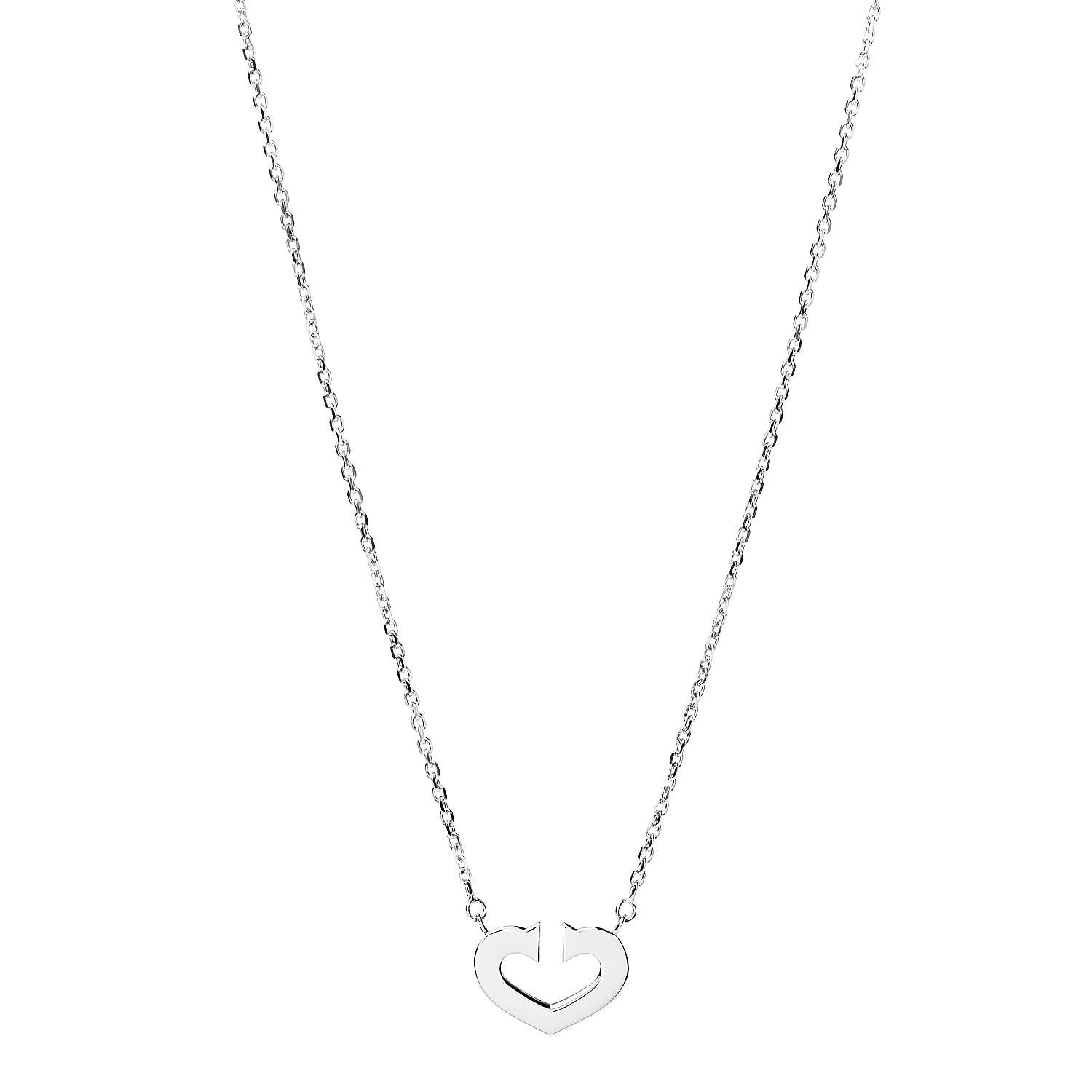 Cartier 18K White Gold Medium Hearts and Symbols Necklace 1 of 6