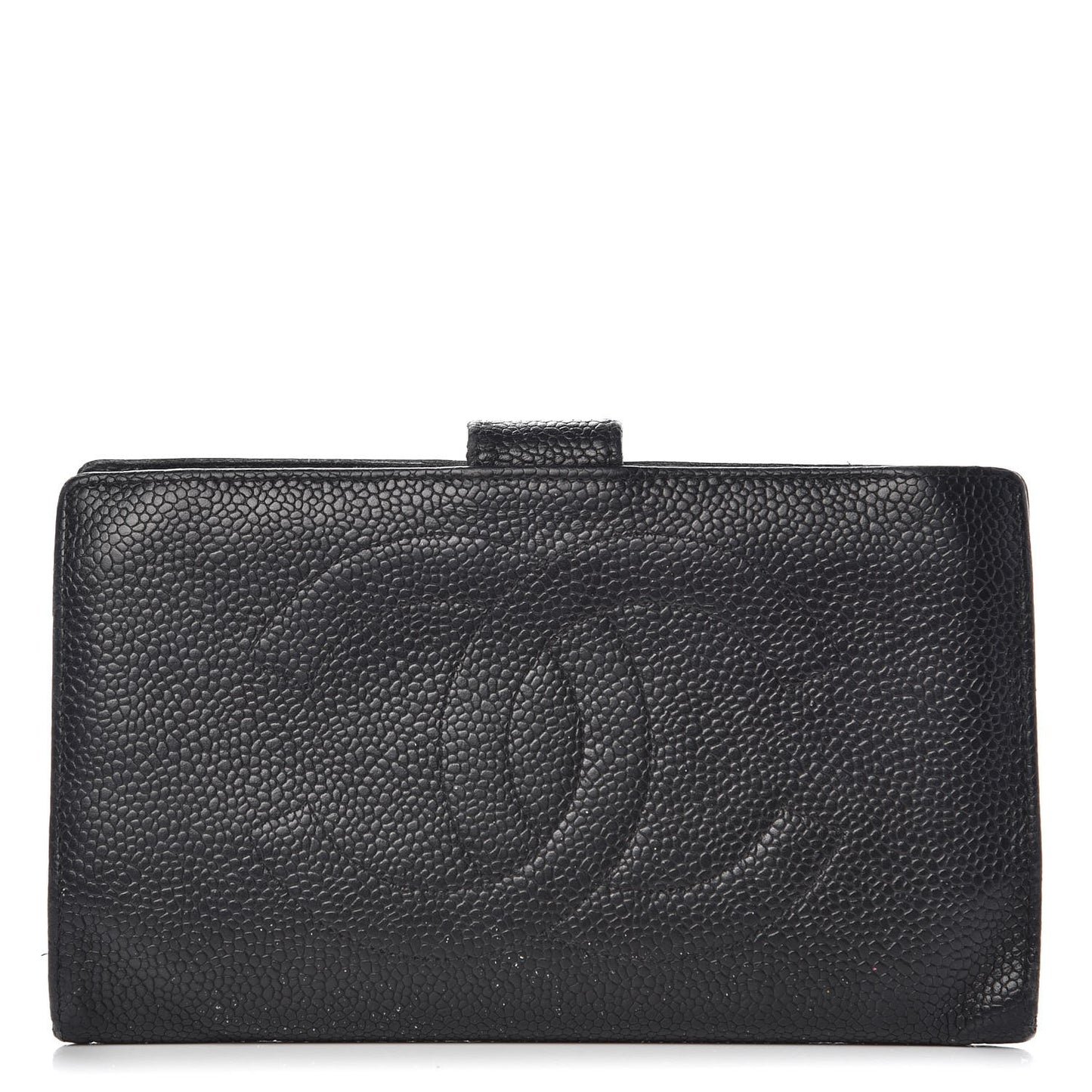Caviar Timeless CC French Wallet Black