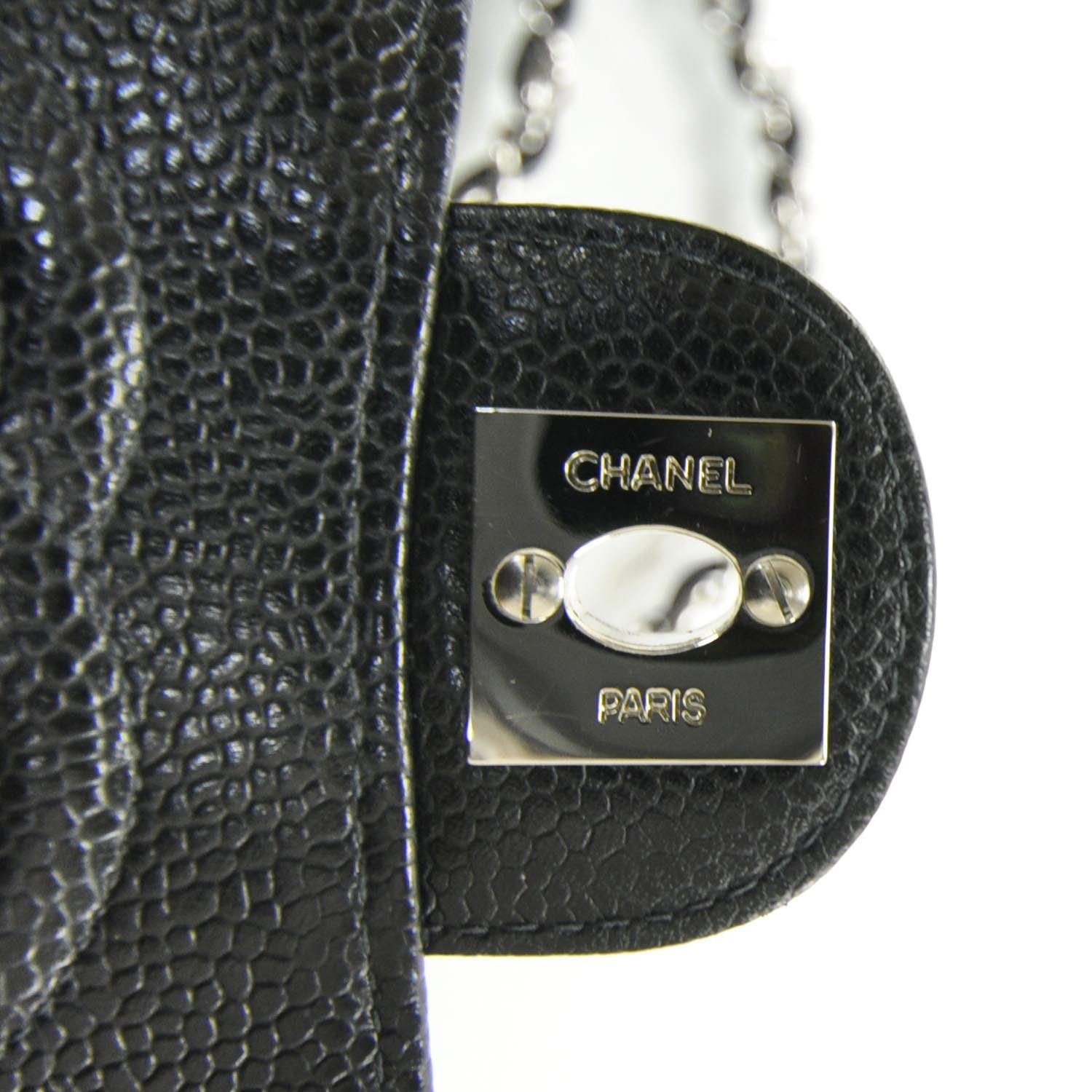 Chanel Caviar Quilted Mini Flap Black SHW 9 of 12