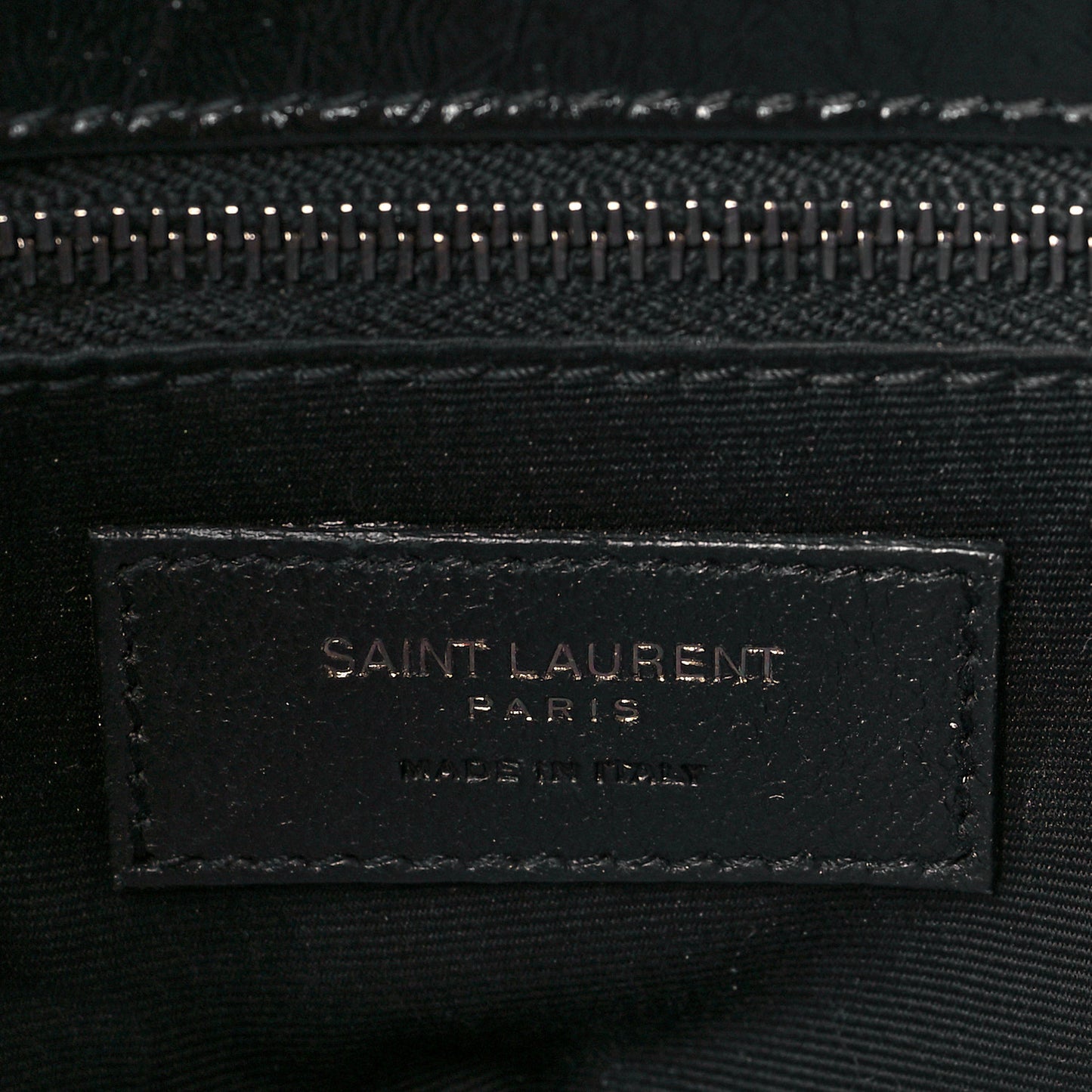 Crinkled Calfskin Matelasse Monogram Medium Niki Chain Satchel Black