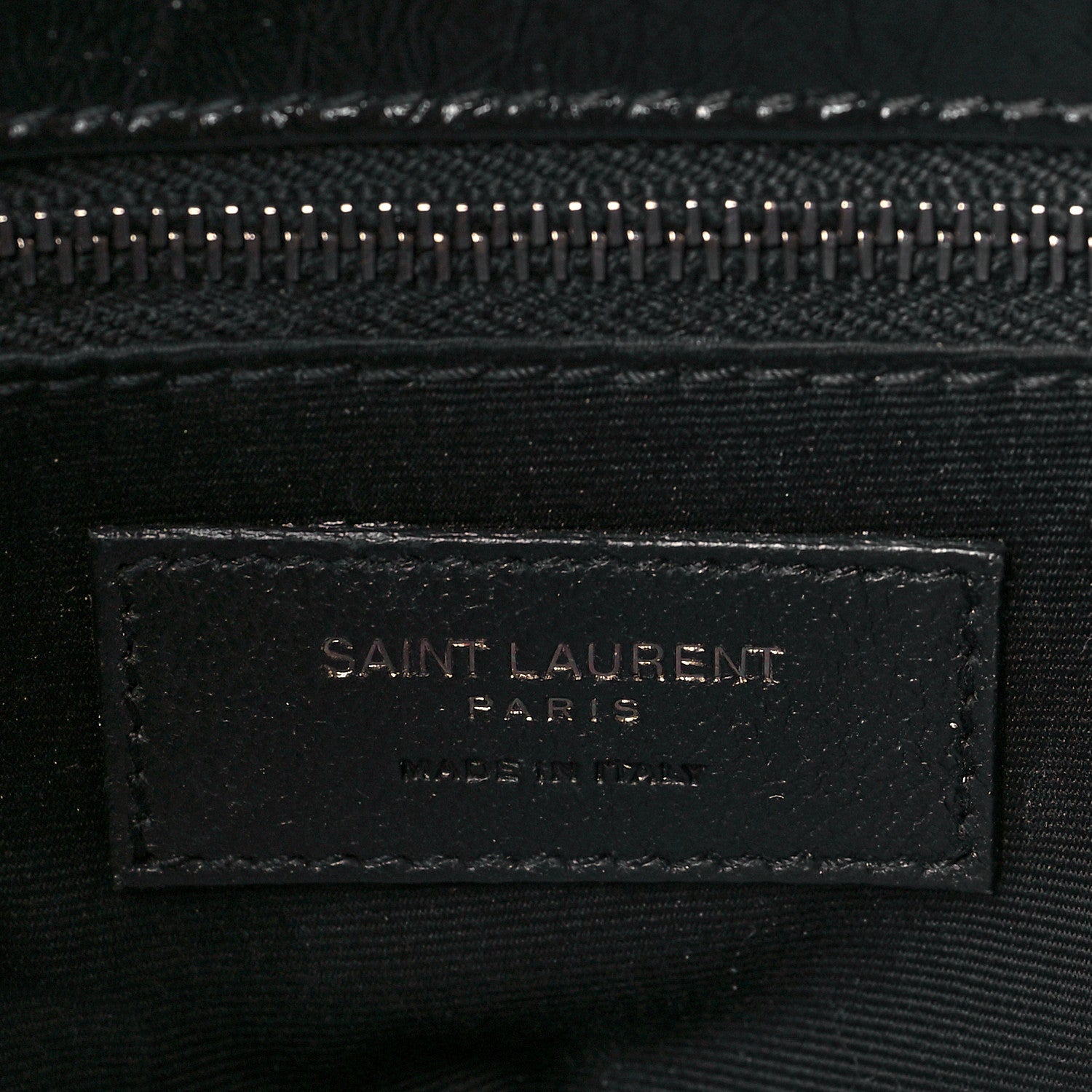 Saint Laurent Crinkled Calfskin Matelasse Monogram Medium Niki Chain Satchel Black 6 of 11