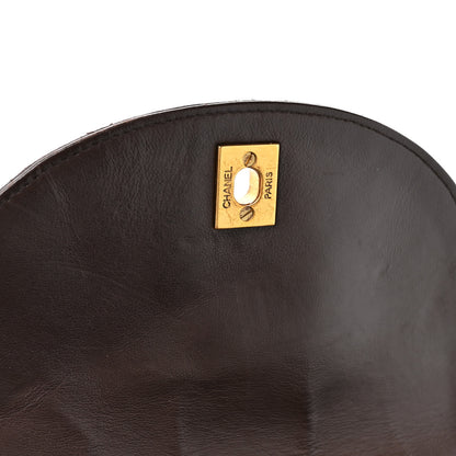 Chanel Lambskin Quilted Drawstring Backpack Brown 11 of 11