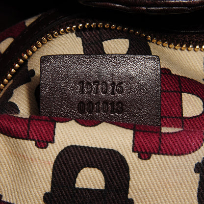 Gucci Guccissima Large Hysteria Top Handle Bag Chocolate 7 of 7