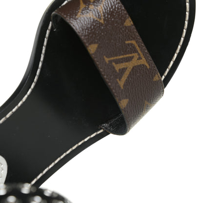 Louis Vuitton Calfskin Monogram Passenger Sandals 39 Black 12 of 14