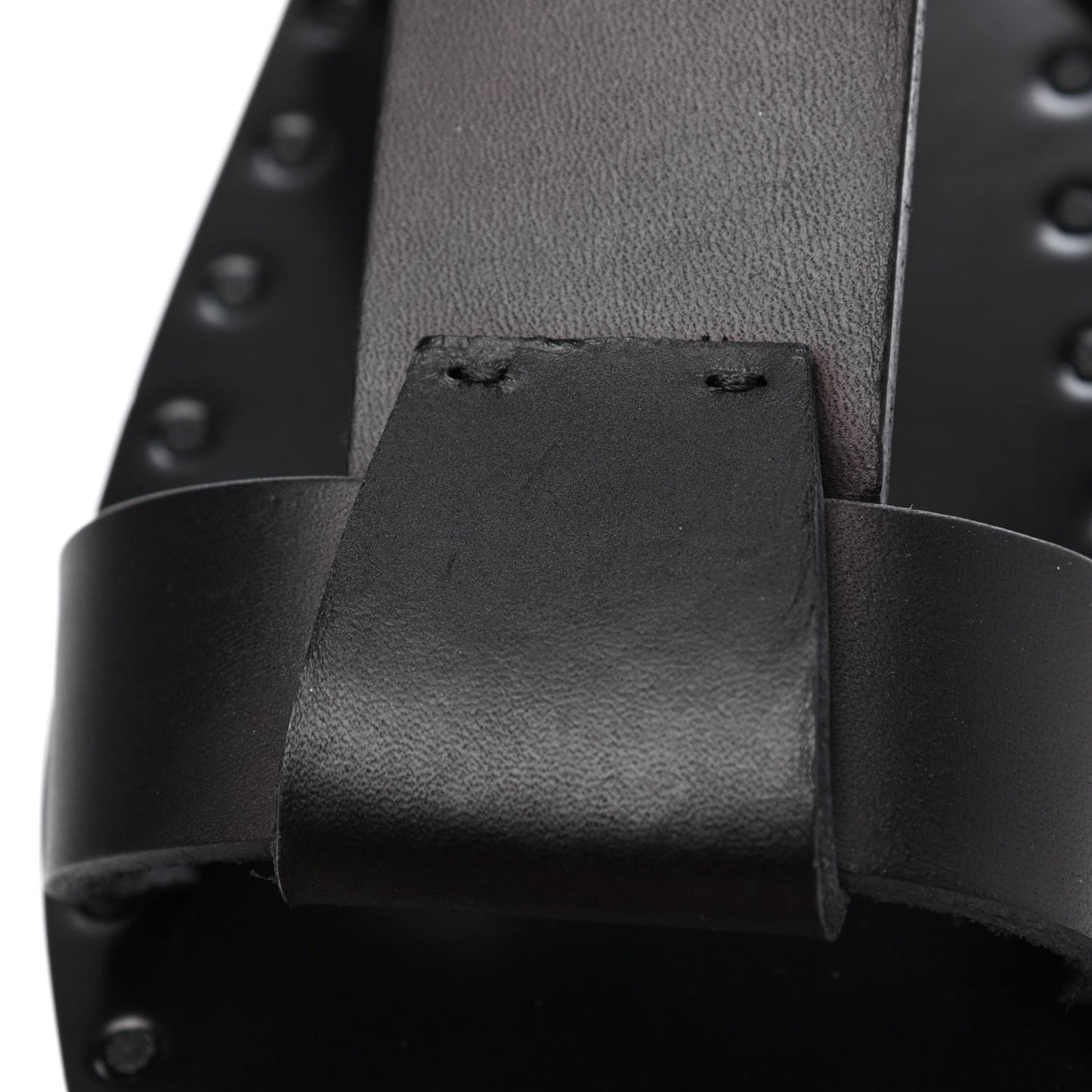 Calfskin Slip On 25mm Platform Sandals 37 Black