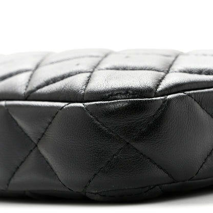 Chanel Lambskin Quilted Small Clutch With Chain Black 11 of 14